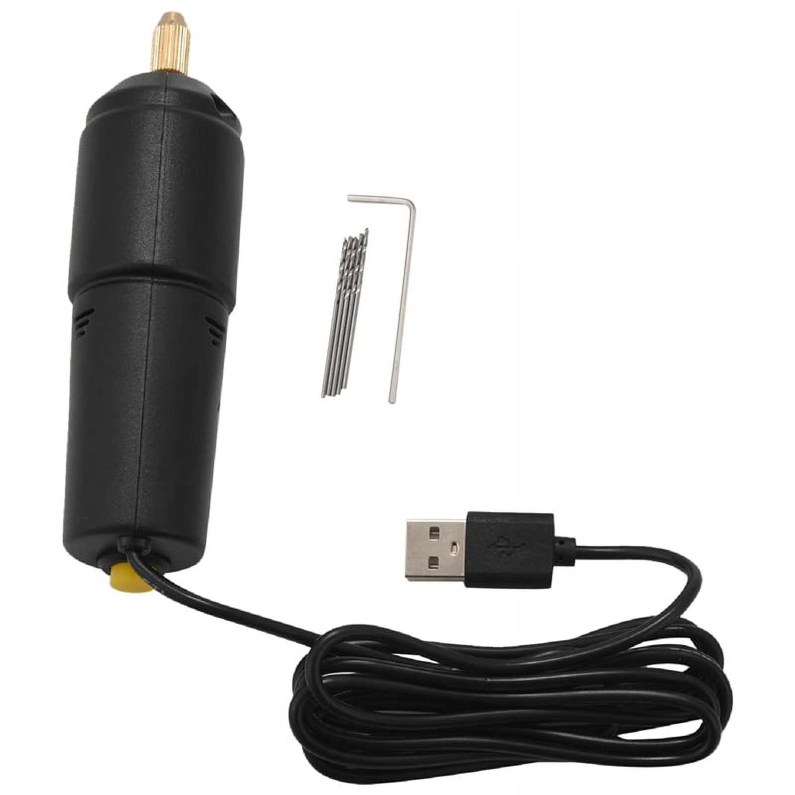 Mini Electric Handheld Drill For Jewelry Making - 0.7-1.2mm Drill Bits, USB Powered Craft Tool