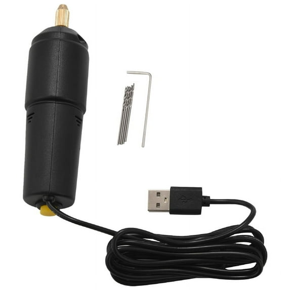 Jewelry Tools Mini Electric Drill Handheld for Pearl Epoxy Resin Making DIY Wood Craft with 5 Bits