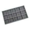 thumbnail image 1 of Jewelry Tray Multipurpose Jewellery Drawer Organiser for Large Capacity Gray 15 Gray 15 Grids, 1 of 9