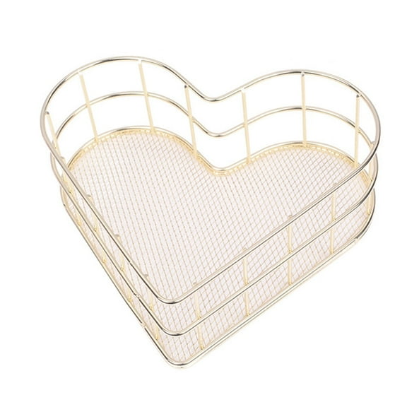 Jewelry Tray Storage Baskets Decoration for Home decor Perfume Organizer Dish Heart-shaped Storage Basket Miss