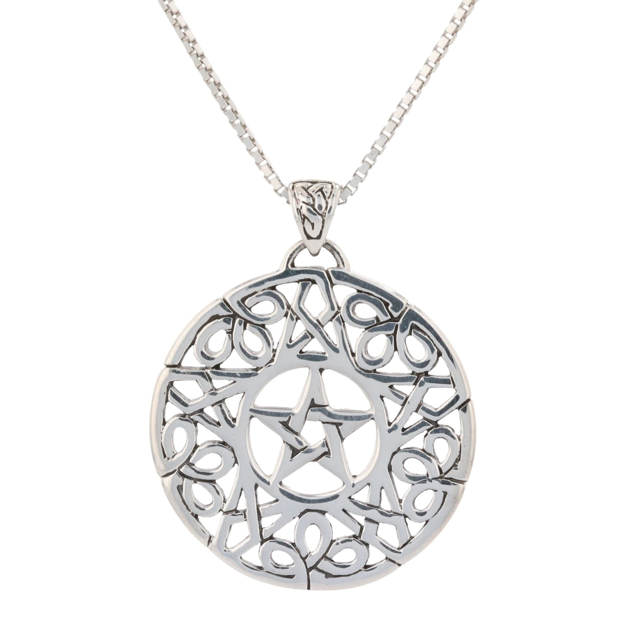 Jewelry Trends Celtic Star Pentacle Pentagram Sterling Silver Pendant ...