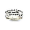 thumbnail image 1 of Jewelry Trends Scroll Design Stackable Ring Set Sterling Silver Size 6, 1 of 1