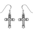 thumbnail image 1 of Jewelry Trends Sterling Silver Celtic Cross Dangle Earrings, 1 of 4