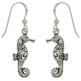 thumbnail image 1 of Jewelry Trends Sterling Silver Celtic Knot Seahorse Dangle Earrings, 1 of 4