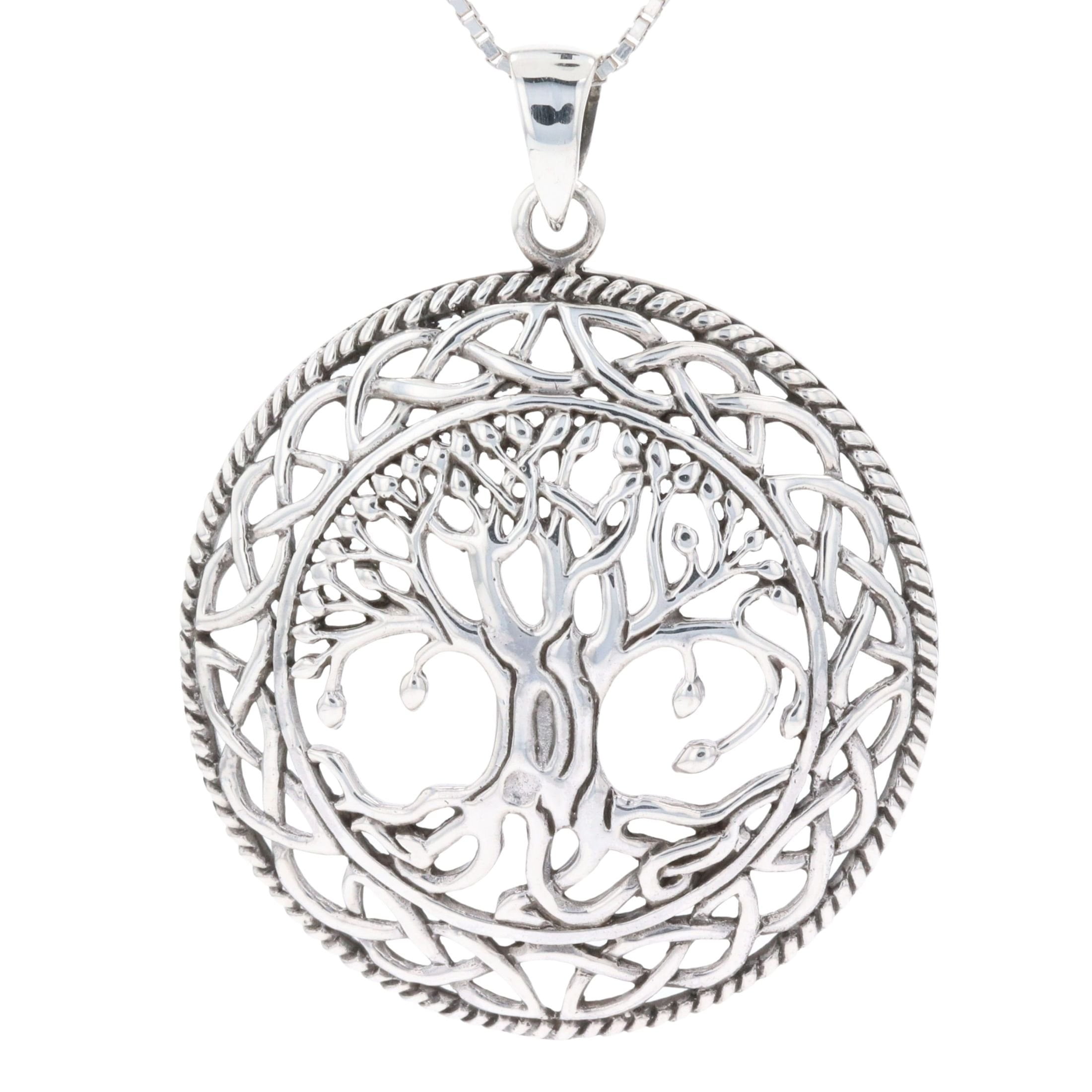 Jewelry Trends Sterling Silver Celtic Tree of Life Pendant with 18 Inch ...
