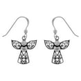thumbnail image 1 of Jewelry Trends Sterling Silver Filigree Love Angel Dangle Earrings, 1 of 3