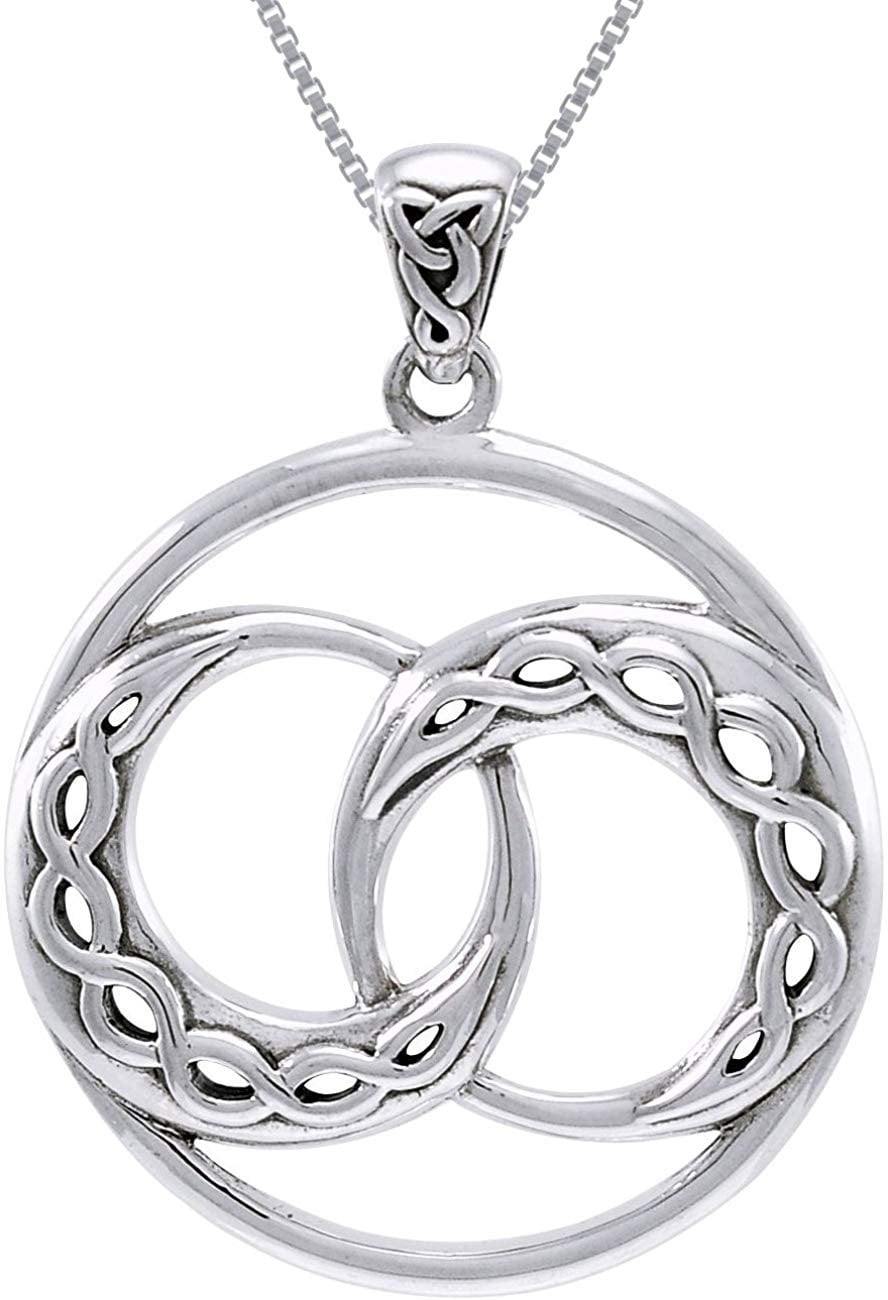 Jewelry Trends Sterling Silver Infinity Celtic Knot Crescent Moon ...
