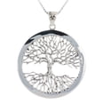 Jewelry Trends Sterling Silver Large Celtic Tree of Life Pendant on 18 ...
