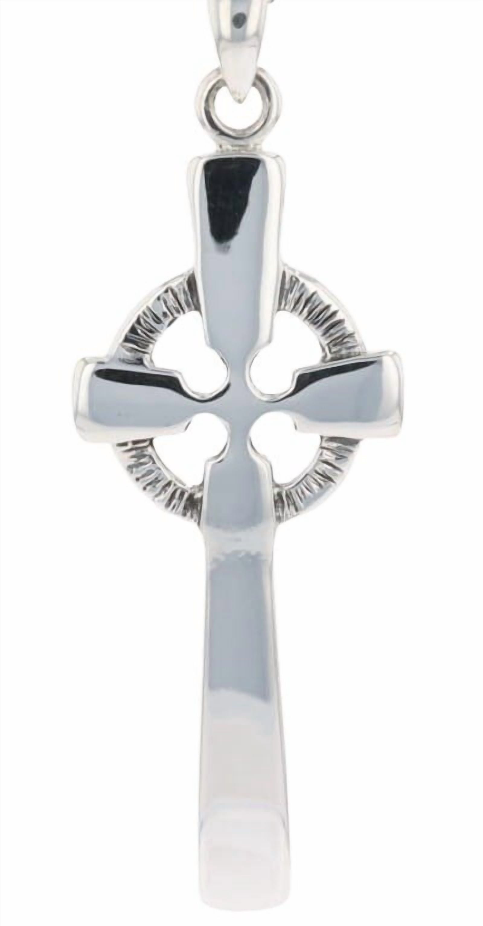 Jewelry Trends Sterling Silver Long Celtic Cross Pendant on 18 Inch Box ...