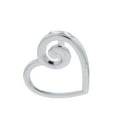thumbnail image 1 of Jewelry Trends Sterling Silver Petite Swirl Heart Pendant on 18 Inch Box Chain Necklace, 1 of 7