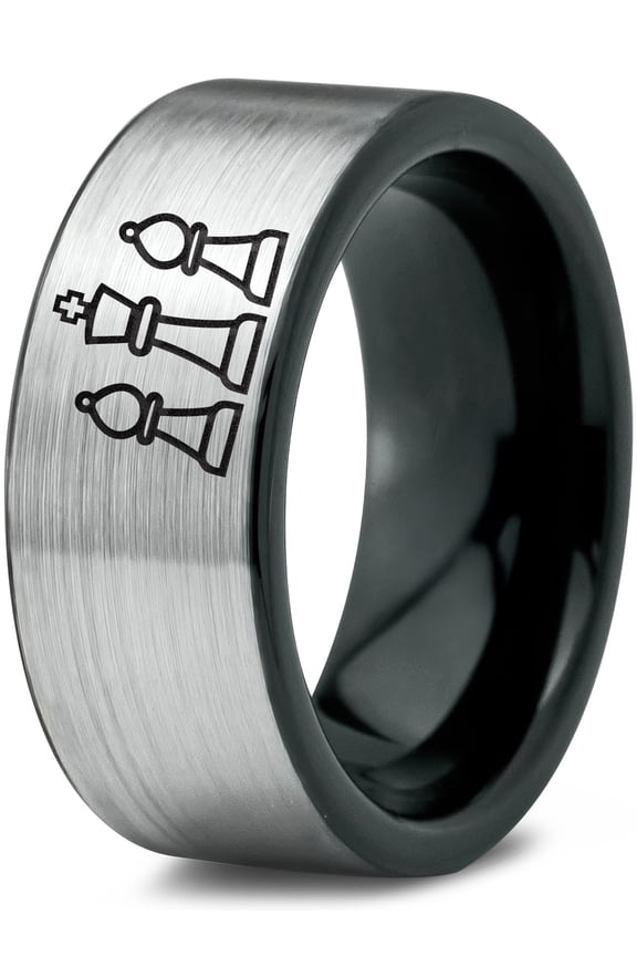 Jewelry Tungsten Size 12 Grey Ring Gamer Mom Birthday Gift 20th Anniversary Gifts for Husband Replacement