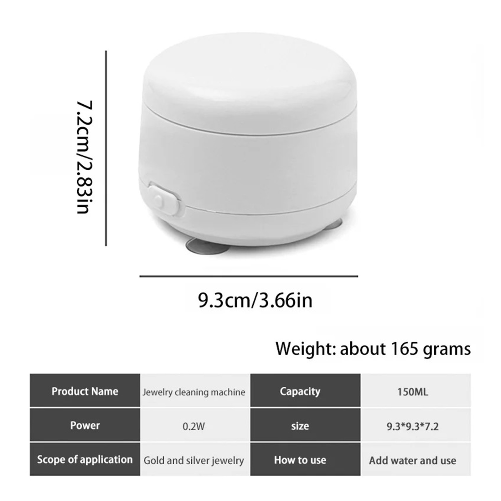 Jewelry Ultrasonic Cleaner Household Bracelet Ring Jewelry Cleaning Machine Watch Dentures Cleaning