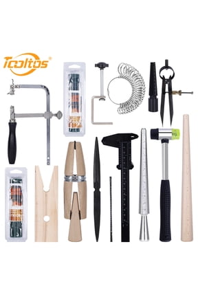 Jewelry Wax Ring Sizer Carving Tool Making Mold Kit Lost Casting Supplies Included Mandrel Measurer Tube Saw Frame File Clamp