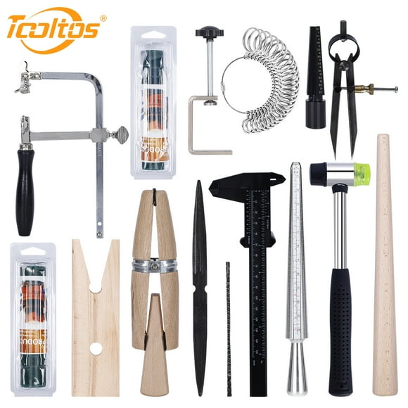 Jewelry Wax Ring Sizer Carving Tool Making Mold Kit Lost  Casting Supplies Included Mandrel Measurer Tube Saw Frame File Clamp