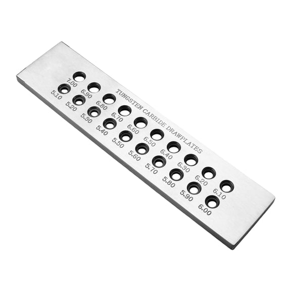Jewelry Wire Drawing Tool Steel Wire Drawplate Wire Drawing Plate Steel Texture Wire Shaping Tool Suitable for Craftsmen