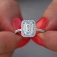 thumbnail image 1 of Jewelry For Women Luxury Trend Full Diamond Square Zircon Ring Ladies Jewelry Ring Set Birthday Valentines Day Jewelry Gifts Teen Girlfriend Wife Her Age Ideas, 1 of 6