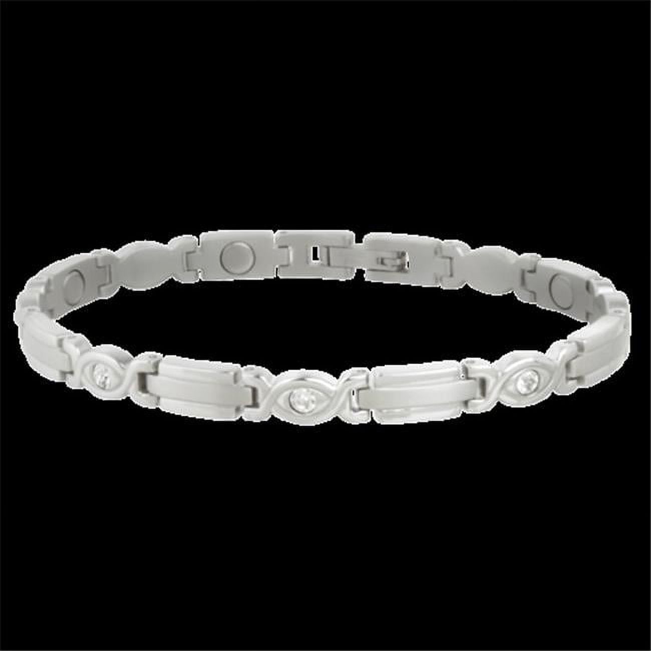 Jewelry Womens Bracelet Lady Executive Gem Magnetic Silver 303