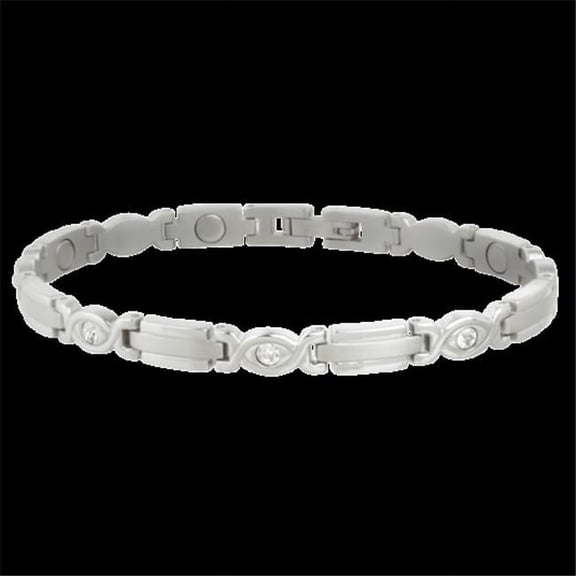 Jewelry Womens Bracelet Lady Executive Gem Magnetic Silver 303