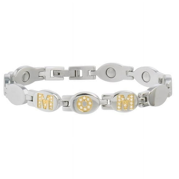 Jewelry Womens Bracelet Mom Stainless Magnets Gems 206