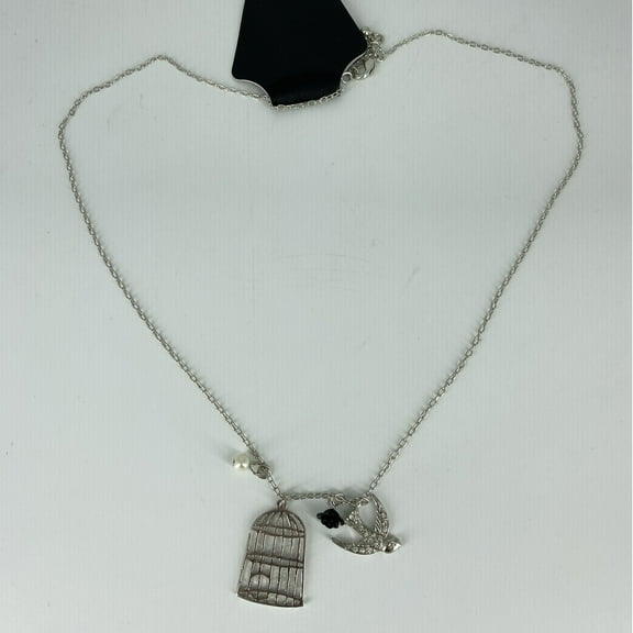 Jewelry Womens Necklace Bird Cage Pigeon ROSE Pendant Necklace Costume Jewelry for Women