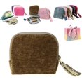 thumbnail image 1 of Jewelry Zippered Pocket Case Travel Jewelry Bag Portable Organizer,Travel Jewelrycase-Thousand-Layer Storage Bag,Mini Soft Foldable Velvet Pouch with Tassel for Earrings Necklace Rings(Green), 1 of 7