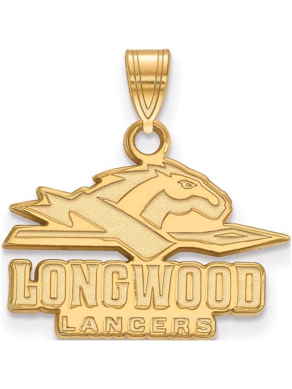 10K Gold LogoArt Longwood University Lancers Small Pendant