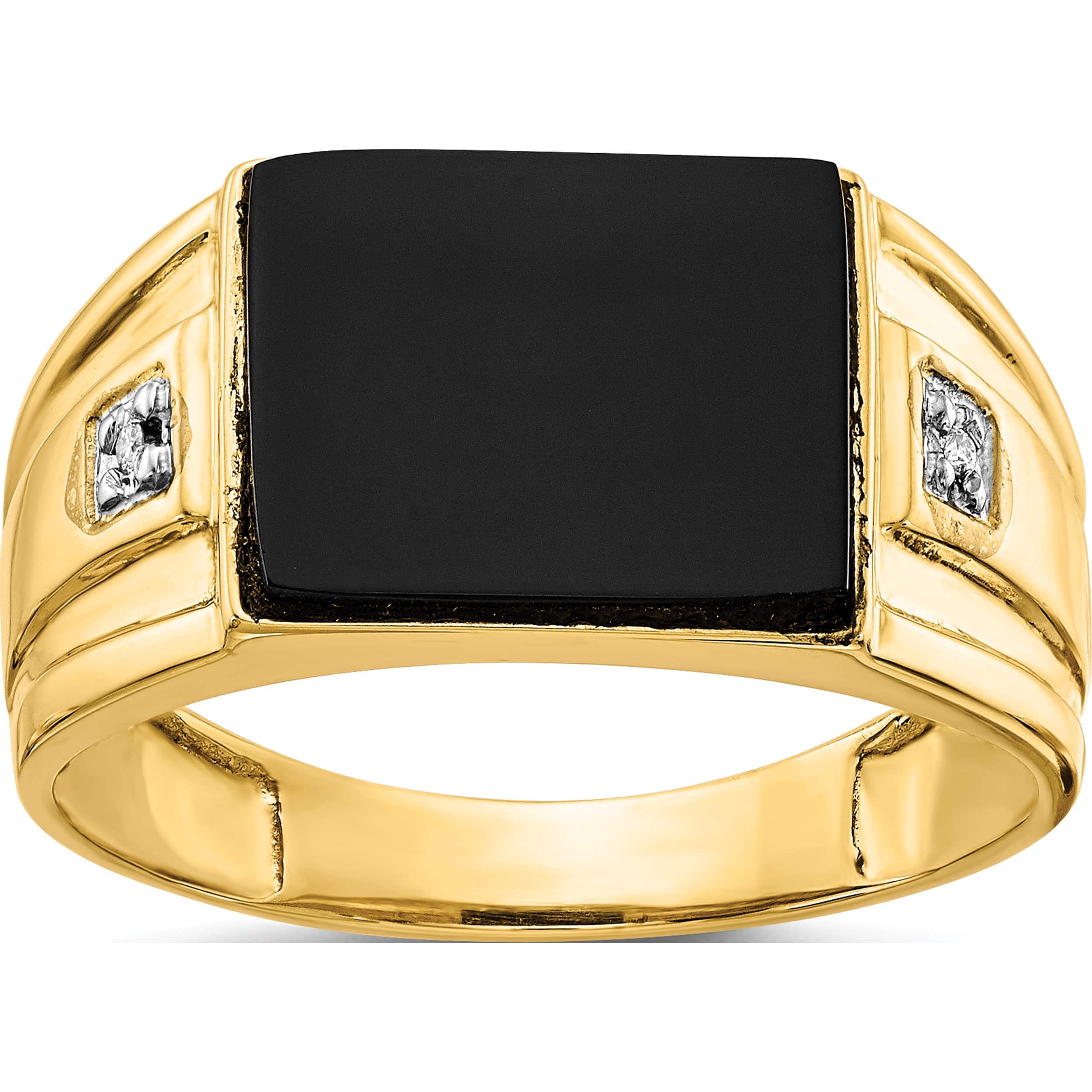 Jewelry by Sweet Pea 14K Yellow Gold IB Goodman 14K 10x8mm Rectangle ...