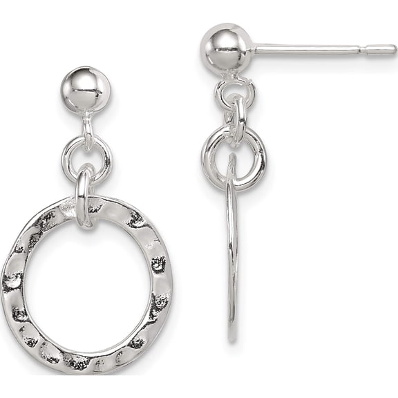 Jewelry by Sweet Pea Sterling Silver Dangling Circle Earring