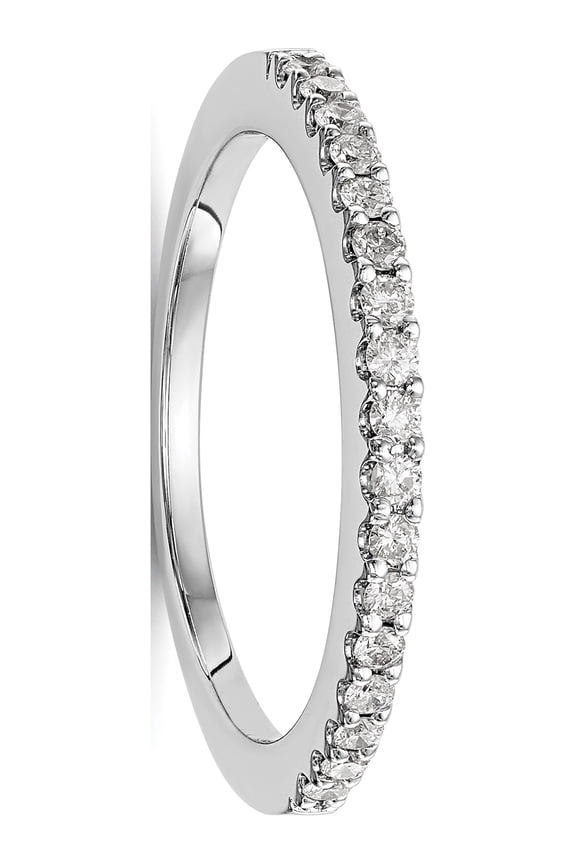 True Origin 14K White Gold 1/3 carat Lab Grown Diamond VS+ F+ Complete Wedding Band