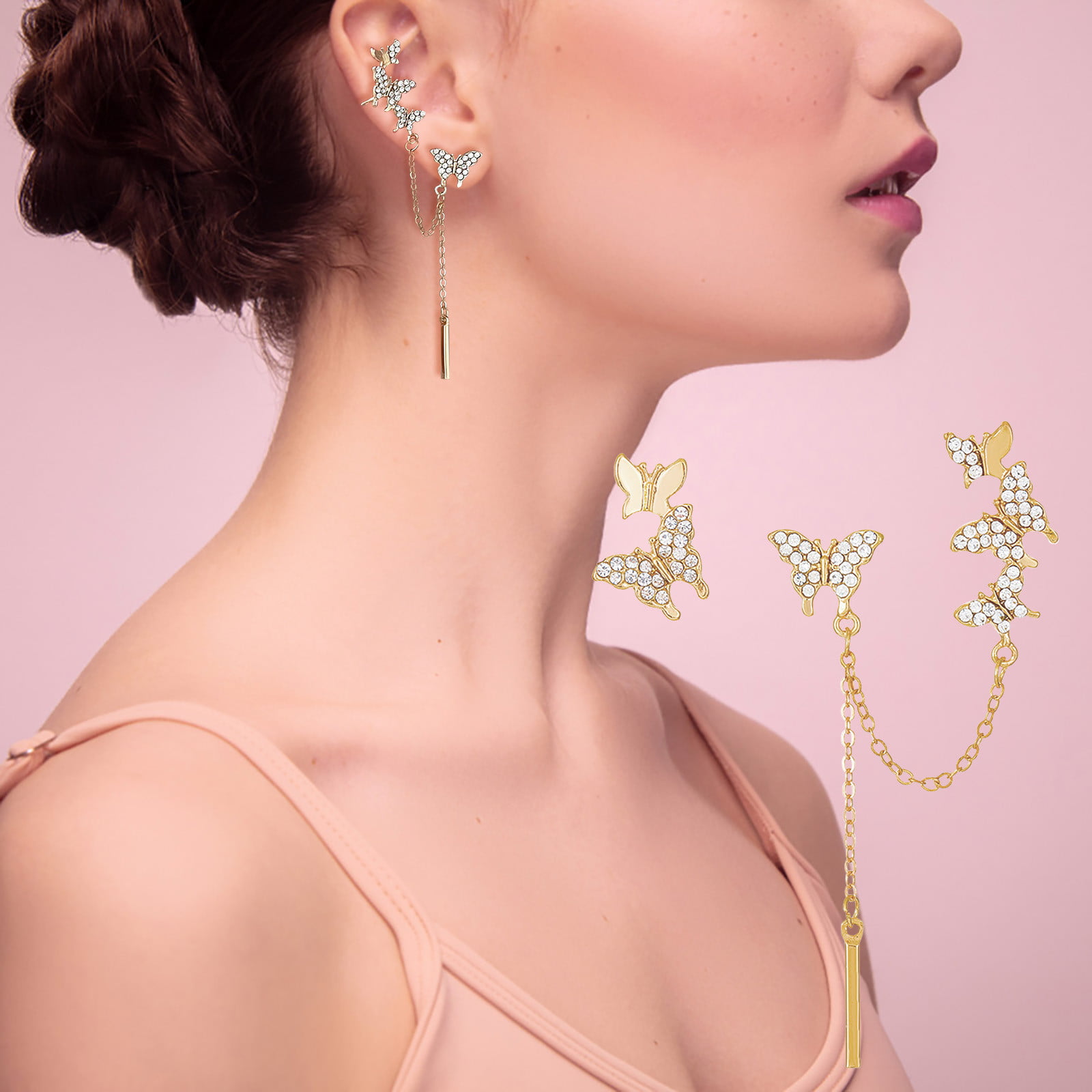 Designer Triangle Gold Stud Earrings With Letter Stamps And Hoop Hoops Stylish  Ladies Jewelry With The Lunch Box For Birthday And Anniversary From  Heymelody, $19.17 | DHgate.Com
