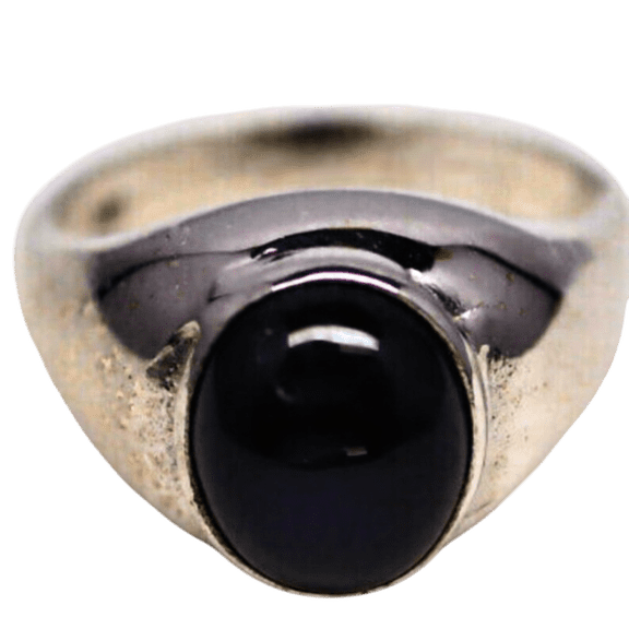 JewelryLoversZone Blue Star Sapphire Ring for Men 925 Sterling Silver Gemstone Bold Statement Ring Handmade Men's Jewelry for Gift Gold 11.5