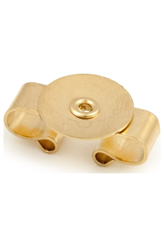 13mm Gold Colored Metal Disc Bolo Tie Slide
