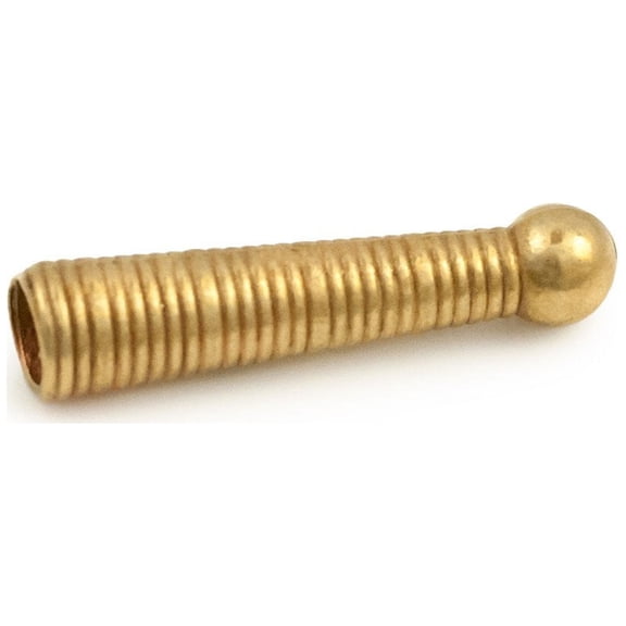 JewelrySupply 25mm Gold Colored Ribbed Bolo Tie Tip (Package of 2)
