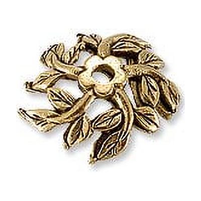 JewelrySupply Bead Cap - Tree Top 12mm Pewter Antique Gold Plated (1-Pc)