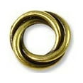 thumbnail image 1 of JewelrySupply Bead Twisted Spacer 8mm Pewter Antique Brass Plated (1-Pc), 1 of 1