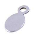 thumbnail image 1 of JewelrySupply Beaver Tail 10x4mm Silver Color (2-Pcs), 1 of 1