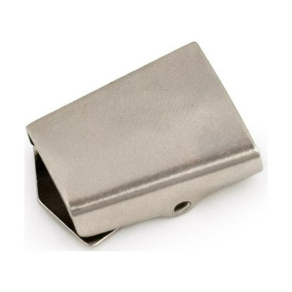 JewelrySupply Bolo Slide Lock Back 20x16mm Silver Color (1-Pc)