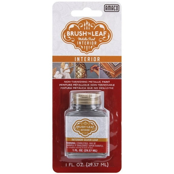 JewelrySupply Brush 'n Leaf Liquid Metallic Silver Leaf