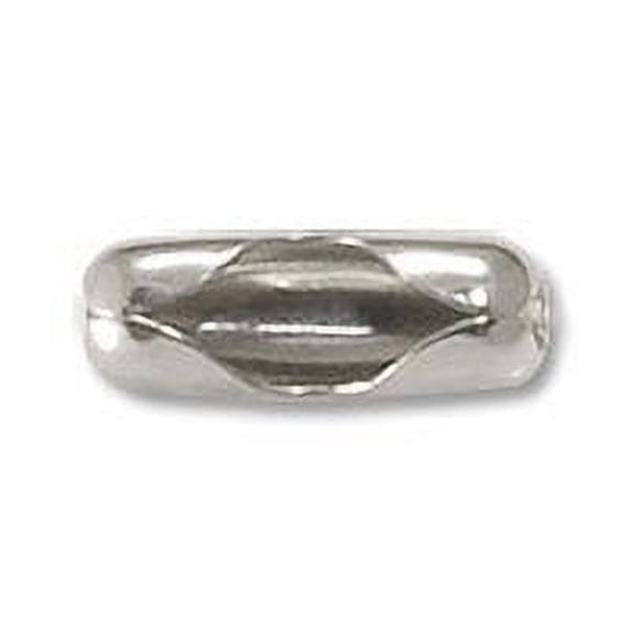 JewelrySupply Connector - Ball Chain 3.2mm Silver Color (10-Pcs)