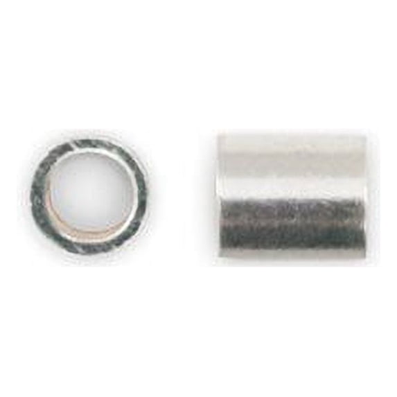 JewelrySupply Crimp Tube Seamless 2x2mm Sterling Silver (10-Pcs)