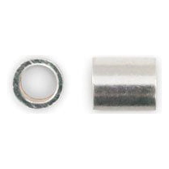 JewelrySupply Crimp Tube Seamless 2x2mm Sterling Silver (10-Pcs)