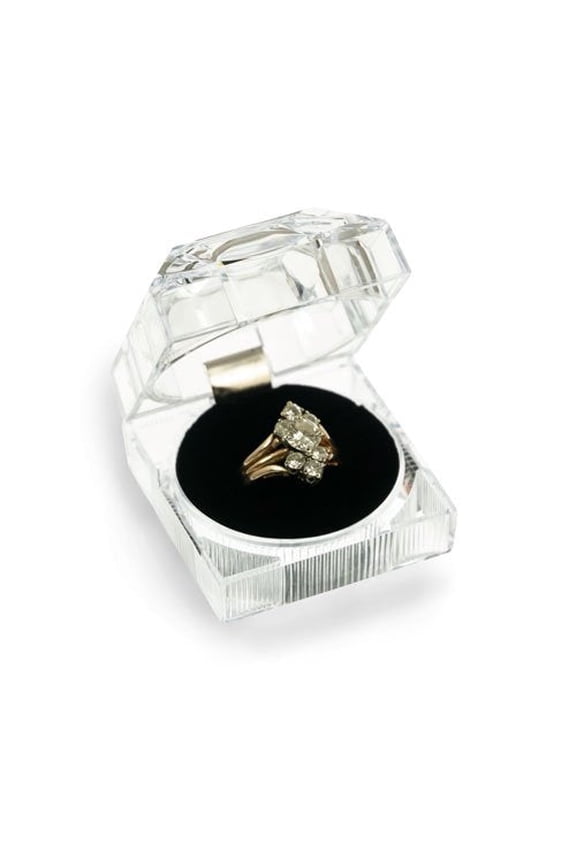 Crystal Style Lucite Ring Box