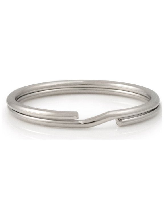 Key Rings 32mm Split Ring Silver Color (Package of 10)