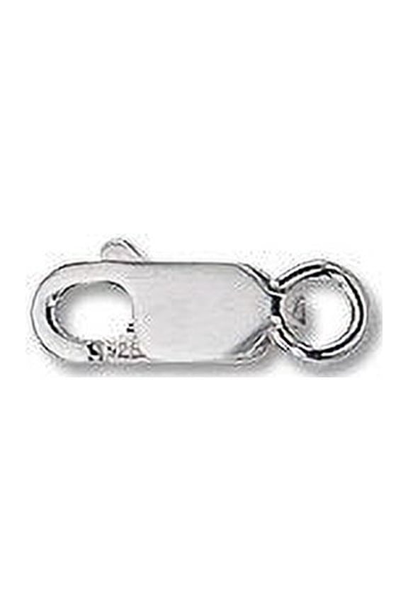 Lobster Clasp 12x5mm w/Open Ring Sterling Silver (1-Pc)