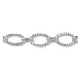 thumbnail image 1 of JewelrySupply Oval Rope Link Chain 6mm Silver Plated (Foot), 1 of 1