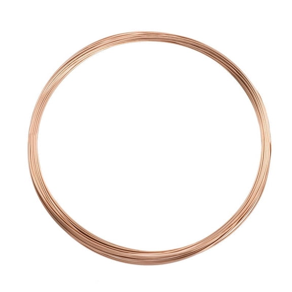 JewelrySupply Round Wire 24 Gauge Dead Soft Rose Gold Filled (Sold by The Foot)
