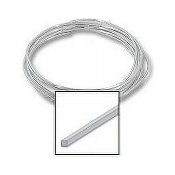 JewelrySupply Sterling Silver Square Wire 24 Gauge Dead Soft (Sold by The Foot)