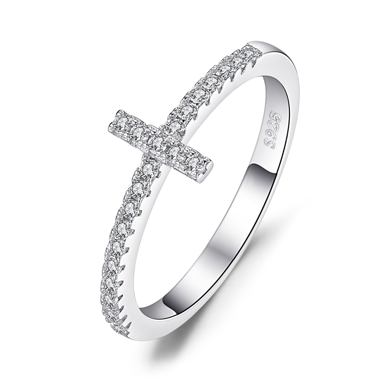 14K Gold Plated Bow Knot Rings For Women - 925 Sterling Silver With Cubic Zirconia, Dainty Stackable Heart Ring Jewelry Gift