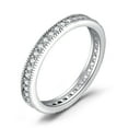 thumbnail image 1 of Jewelrypalace Fashion Classic Cubic Zirconia Wedding Eternity Band Rings 925 Sterling Silver Size 8, 1 of 7