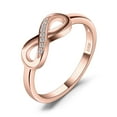 thumbnail image 1 of Jewelrypalace Infinity Forever Love Cubic Zirconia Anniversary Promise Ring for Women 925 Sterling Silver Rose Gold Plated, 1 of 6
